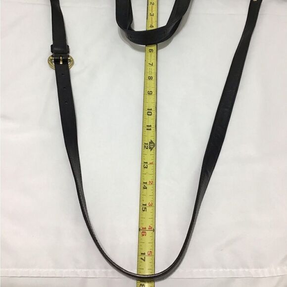 Coach Nancy Black Silver Studs Leather Shoulder Crossbody Bag - Picture 7 of 12